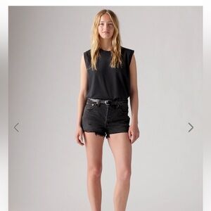 Levi’s 501 Original Fit High Rise Women's Shorts - Black